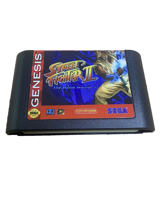 Street Fighter II World Warrior Plus 16Bit Game Cart for Genesis MD
