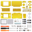 🌟 Chrome Gold Full Shell + Buttons Kit | Nintendo DS Lite Console Replacement