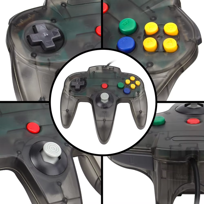 🎮 8 Color Wired Controller for N64 Console - Retro Joypad Accessory 🔥