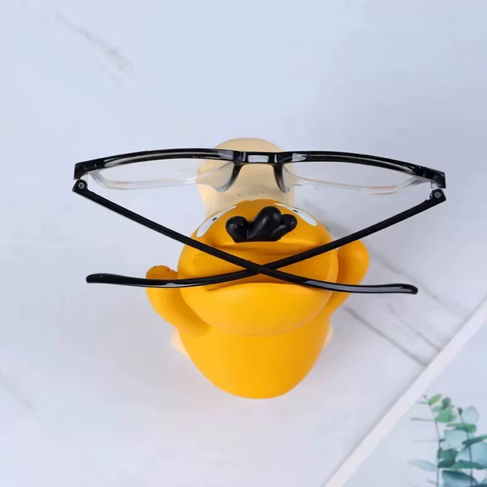 Miniso Pokémon Psyduck Glasses Stand Cute Desk Ornament Display Figure