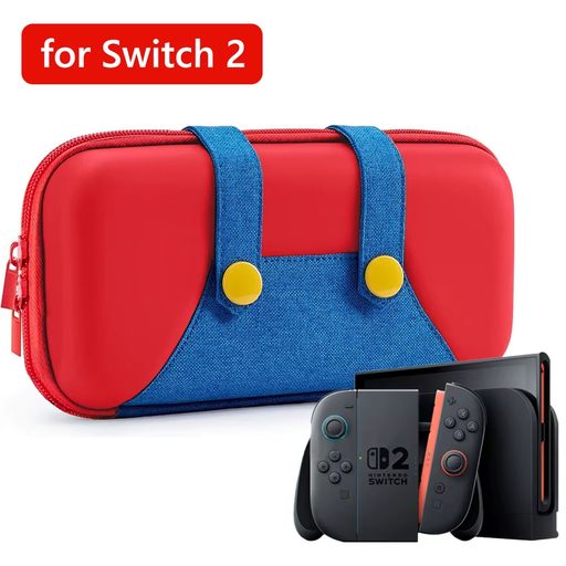 Slim Travel Case for Nintendo Switch 2 Accessories, Waterproof EVA Hard Shell Ma