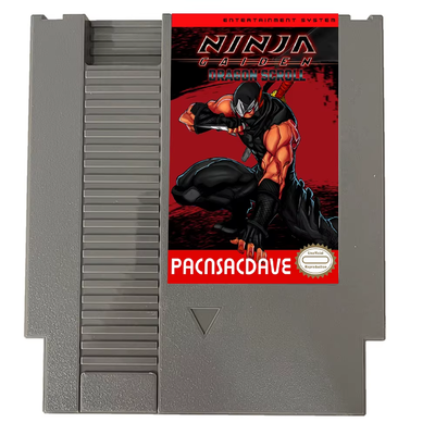 🐉 Ninja Gaiden Dragon Scroll NES Cart - 72-Pin Game Cartridge for NES Console