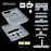 Bitfunx SNES Transparent Shell Case for US SNS-001 Console Translucent Black