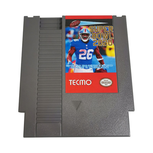 Tecmo Super Bowl 2020 Updated Teams 8 Bit NES Game Cartridge 72 Pin