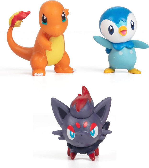 🟡 Pokémon Battle Ready! 6-Piece Figure Set 🧢 Ash + Pikachu + Charmander + More