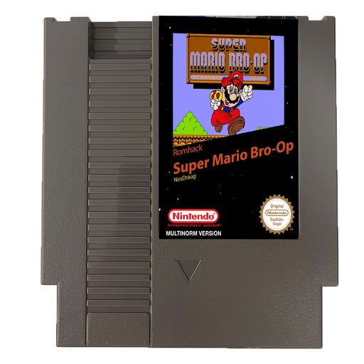 🎮 Super Mario Bro-op – NES 8-Bit Game Cartridge | 2-Player Co-Op Adventure 🌟
