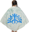 Zelda Plush Glider Blanket Cloak Cosplay Prop Light Gray L60 x W43 Inch