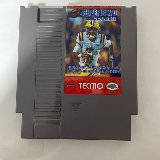 Tecmo Super Bowl NCAA 2K24 Edition NES 8-Bit Game Cartridge US Version