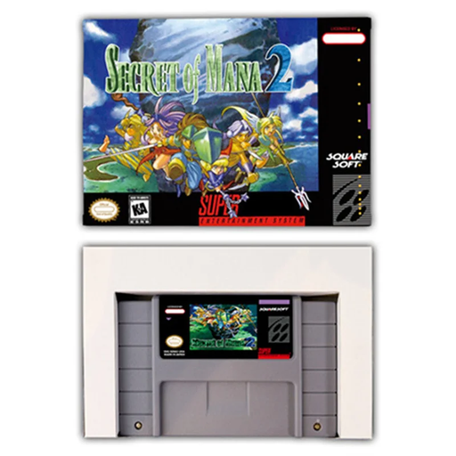 Secret of Mana 2 SNES RPG 16-Bit Game Cartridge USA NTSC w/ Retail Box