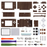 🌲 Replacement Full Housing Shell for Nintendo DS Lite (Wood Grain Design)