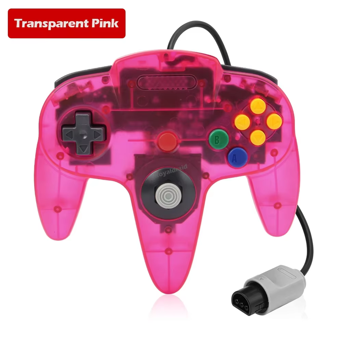 🎮 8 Color Wired Controller for N64 Console - Retro Joypad Accessory 🔥