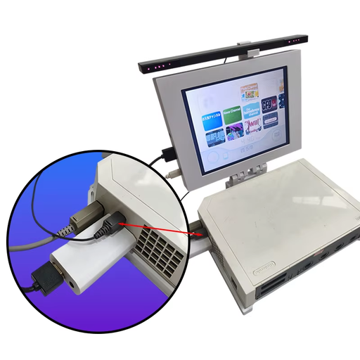 Wii 8" Portable LCD Screen Kit 🎮 w/ HDMI Converter + Speakers + Foldable Stand