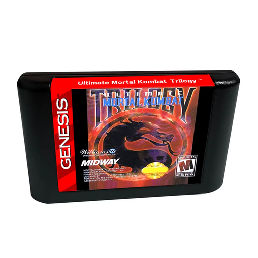 Ultimate Mortal Kombat Trilogy 16-Bit Game Cartridge for Genesis/MD