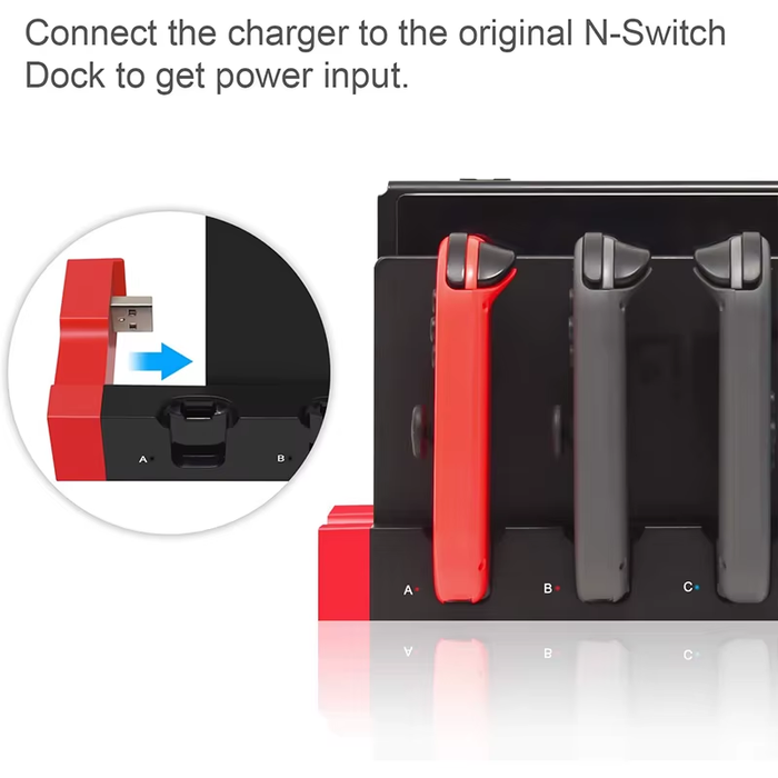Nintendo Switch Joy-Con Controller Charger Dock Stand Station Holder