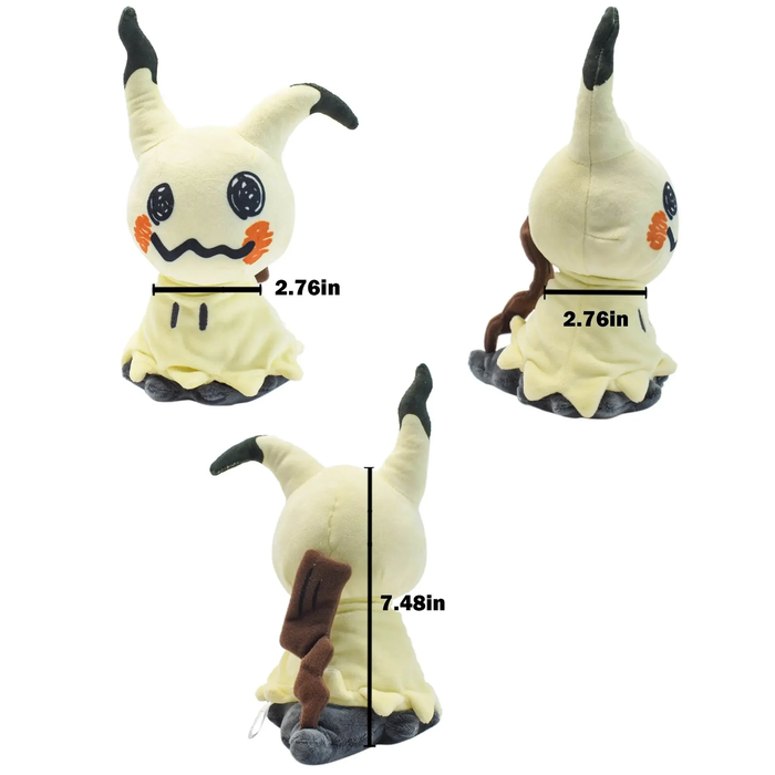 🎁 Cute Poke Ghost Fox Plush Toy - 7IN Anime Doll Birthday/Christmas Gift 🎉