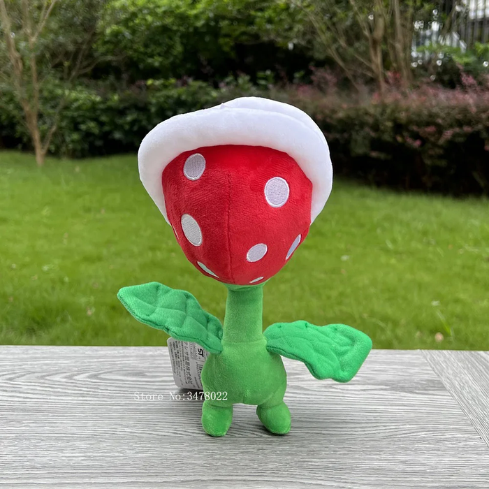 🌿 Trottin' Piranha Plant Plush | Mario-Inspired Stuffed Toy | 9" Tall w/ Tag