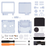 🔧 Custom Replacement Housing Shell  Game Boy Advance SP (GBA SP) – Clear Series