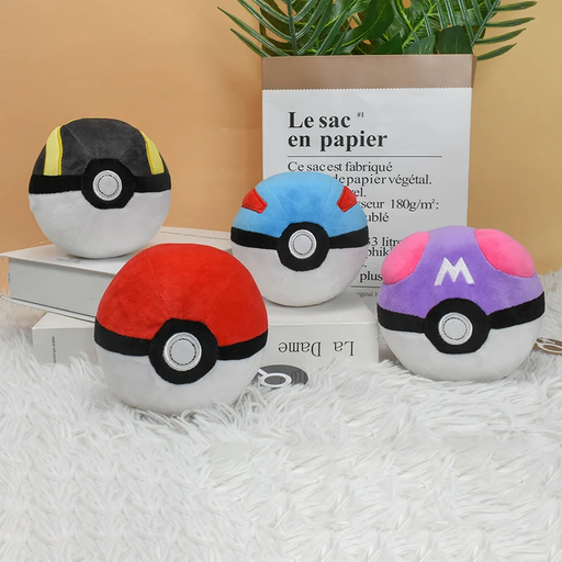 🔴⚪ Master Ball / Great Ball / Ultra Ball / Poké Ball Plush Toys
