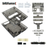 Bitfunx SNES Transparent Shell Case for US SNS-001 Console Translucent Black