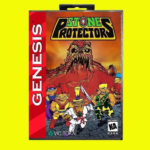 Stone Protectors MD 16-Bit NTSC Game Cartridge USA Cover for Sega Genesis