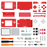 🔧 Clear Series Full Shell + Buttons Kit | For Nintendo DS Lite Console Mod