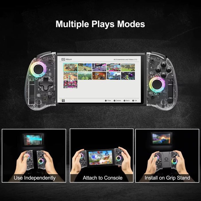 Linyuvo KS37B Meteor Light Joycons Wireless Controller for Switch/Oled 