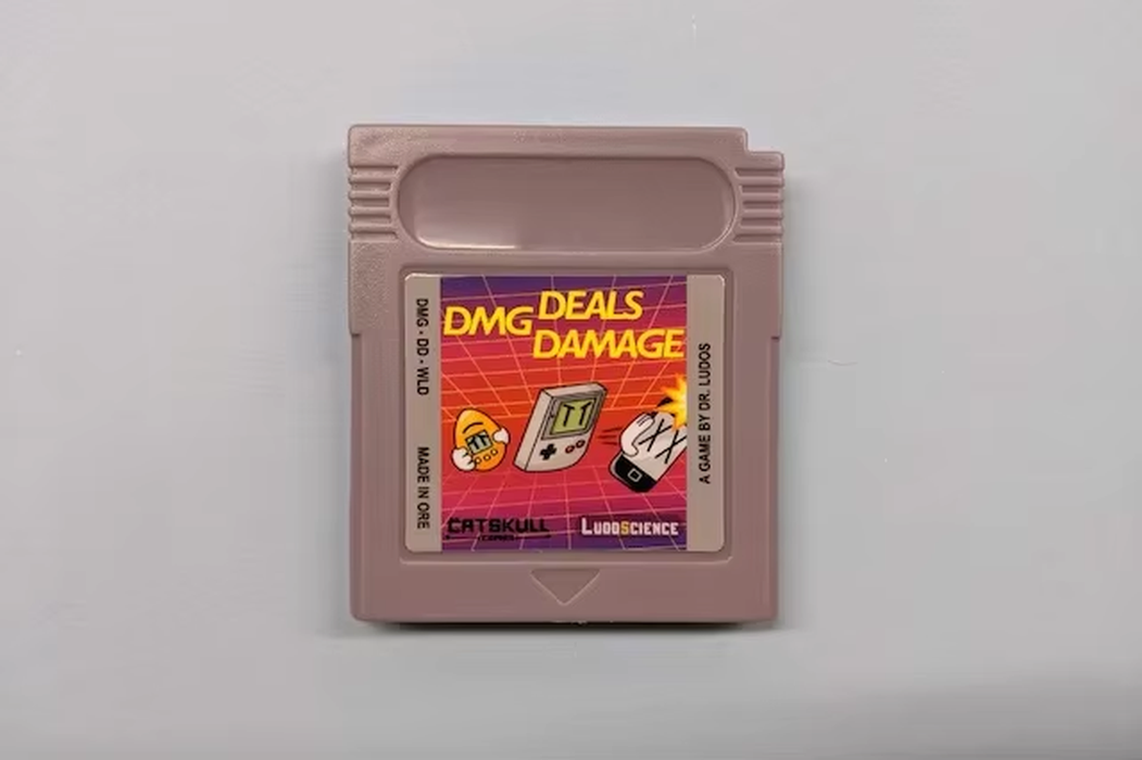 DMG Deals Damage Game Boy Cartridge GB 8-Bit Retro Action Platformer