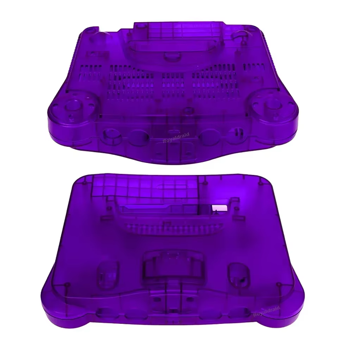 🔧 Transparent Orange or Purple N64 Console Shell Replacement Case 🎮
