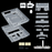 Bitfunx SNES Transparent Shell Case for US SNS-001 Console Translucent Black