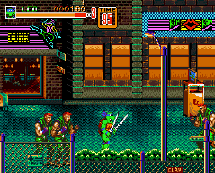 🐢 TMNT in Streets of Rage 2 | SEGA Genesis 16-Bit Game Cartridge