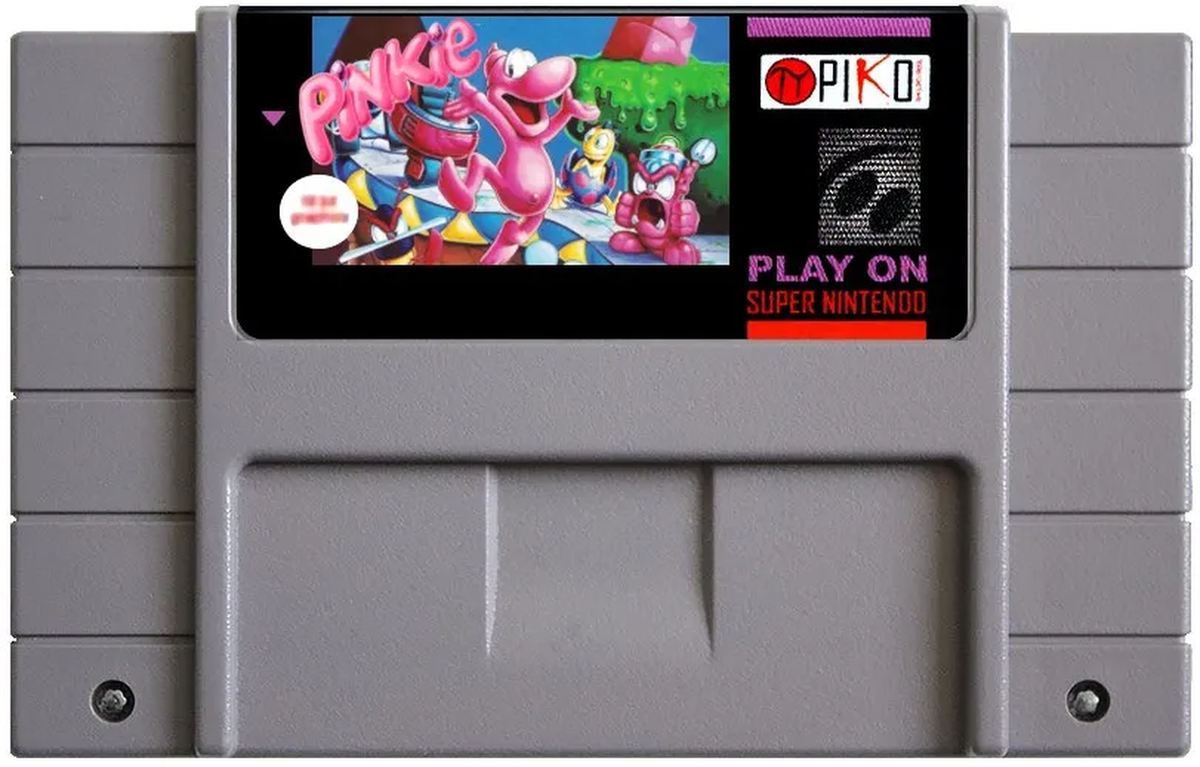 Pinkie SNES 16-Bit Platformer Game Cartridge for Super Nintendo Consol ...
