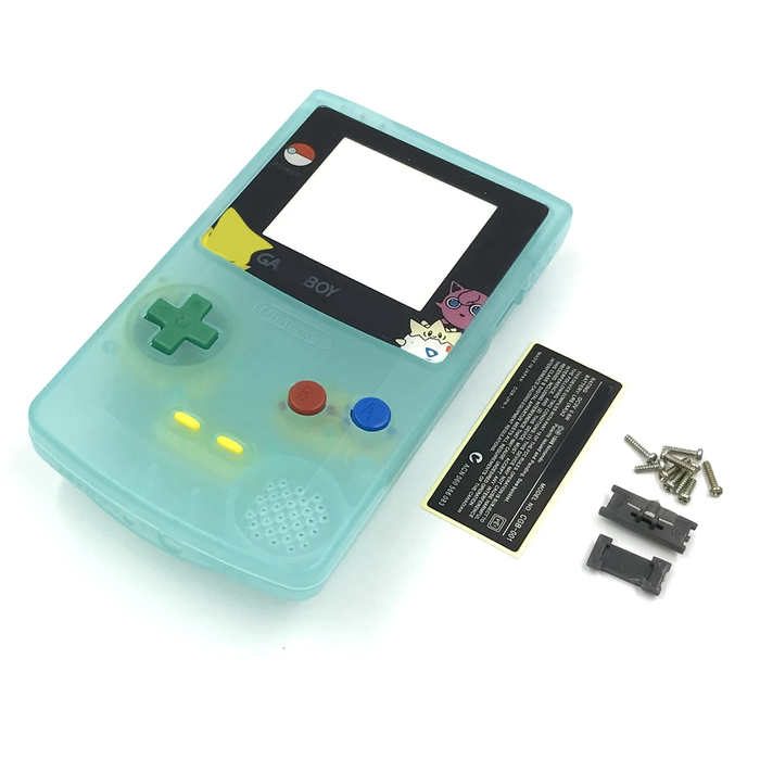 Glow in the Dark GBC Shell Replacement Kit | Full Housing for Game Boy Color 🎮