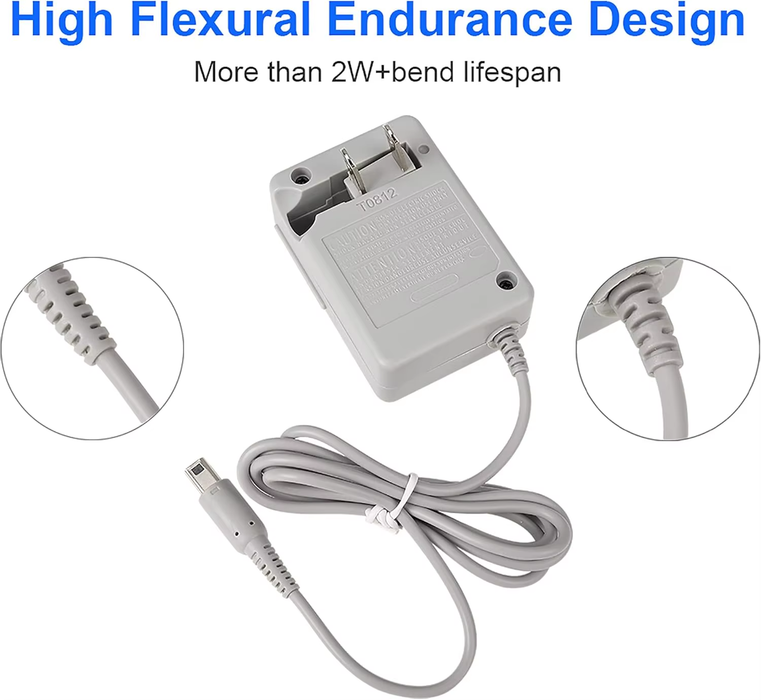 AC Wall Charger Adapter for Nintendo 3DS 2DS NDSi XL Travel Power Supply