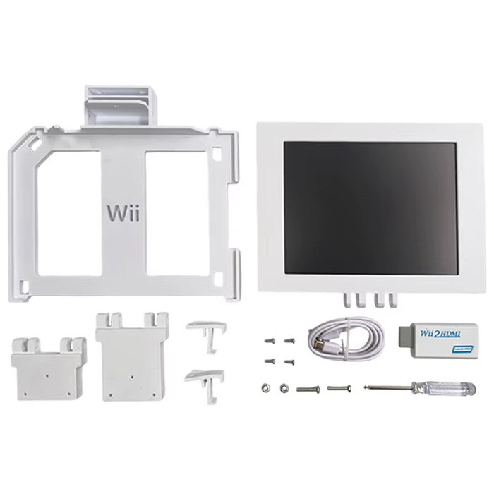 Wii 8" Portable LCD Screen Kit 🎮 w/ HDMI Converter + Speakers + Foldable Stand