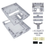 Bitfunx SNES Transparent Shell Case for US SNS-001 Console Translucent Black