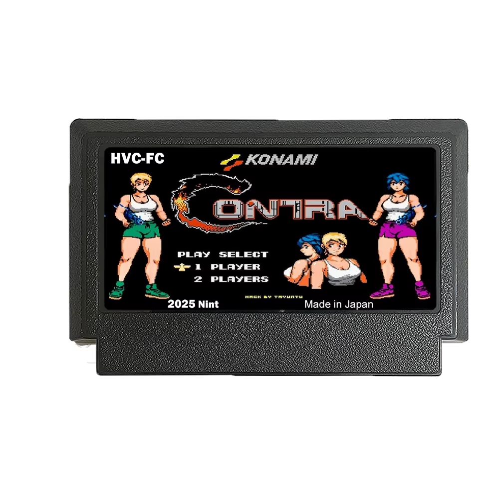 Contra Gender Swap Famicom 60-Pin Game Cartridge ENG Version for FC Console