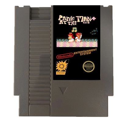 🕺 Panic At The Mario Disco – NES 8-Bit Game Cartridge | Peach + Mario Adventure