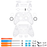 Clear Shell w/ Buttons for Xbox Elite Series 2 Core Controller Model 1797