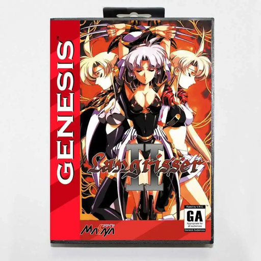 Langrisser II MD 16-Bit RPG Game Card w/ Custom US Box for Sega Genesis