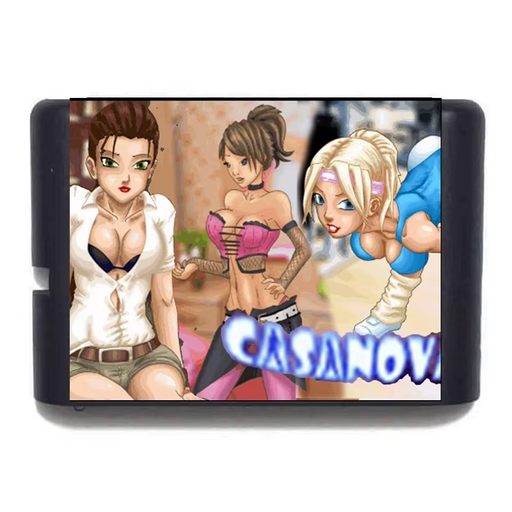 Casanova: Love Mission MD 16-Bit Game Cartridge for Sega Genesis Visual Novel