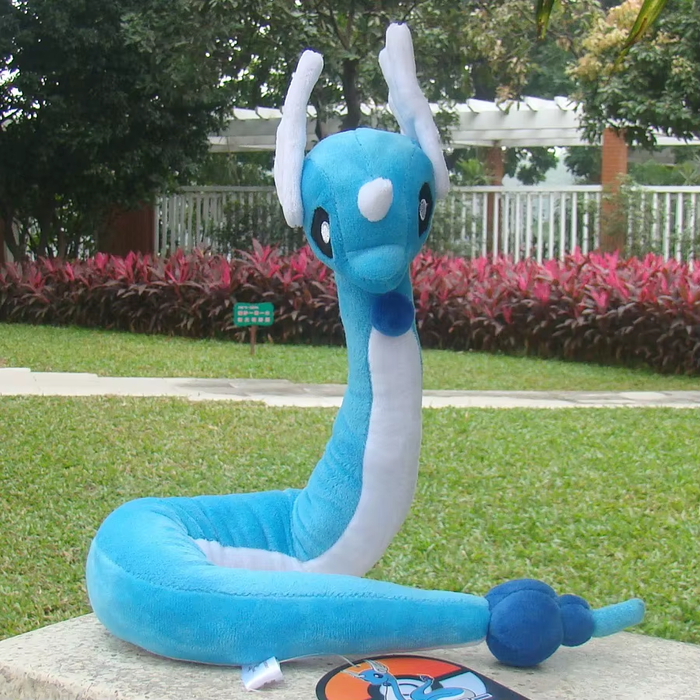 🐉 26 IN Dragonair Plush Doll | Soft Pokémon Stuffed Toy Hakuryu Gift