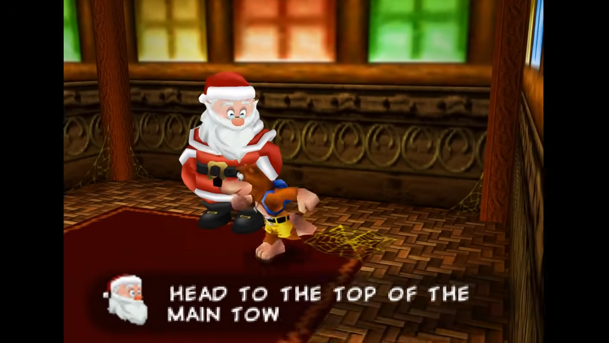 Banjo-Kazooie Santa's Village Christmas gameplayc