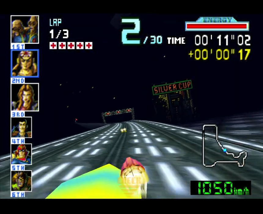 F-Zero X Climax 3D track racing gameplay on N64