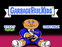 Garbage Pail Kids game screen with character in blue suit and white shoes, surrounded by other characters.