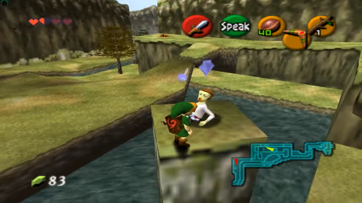 Zelda's Birthday Ocarina of Time hack gameplay 2