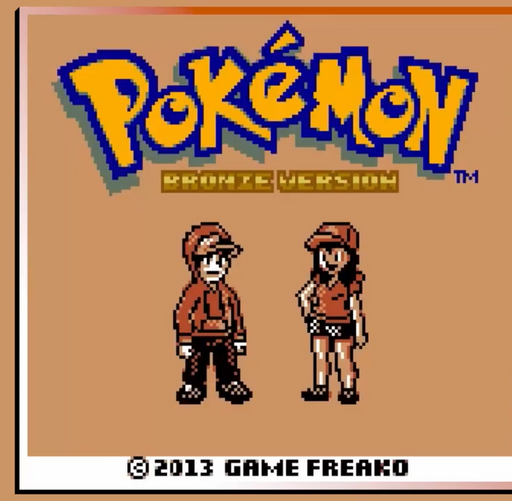 Pokemon Bronze title screen on Nintendo 64