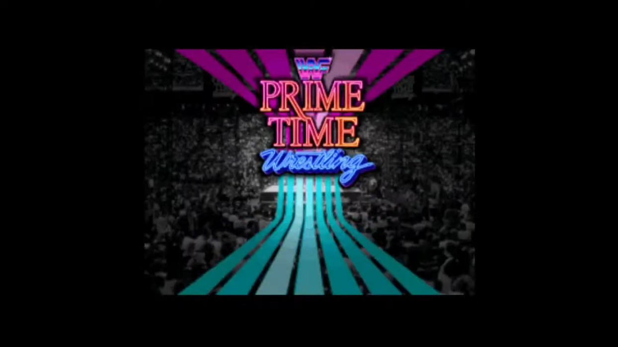 WWF Prime Time Wrestling title screen on Nintendo 64
