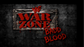 A dark graphic with the text 'War Zone' in large red letters on a torn banner, with 'Badd Blood' in red graffiti-style text below it. The background is a dark metallic industrial texture, and a small 'Wrestling World' logo appears in the lower-left corner.