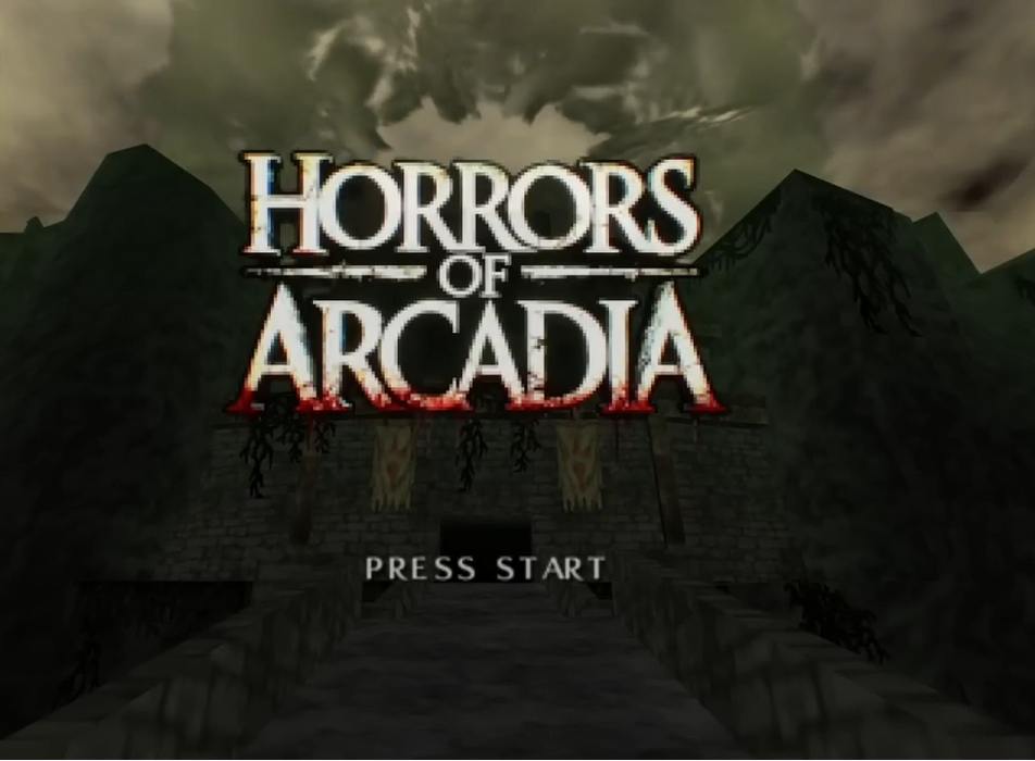 Legend of Zelda Horrors of Arcadia title screen on Nintendo 64