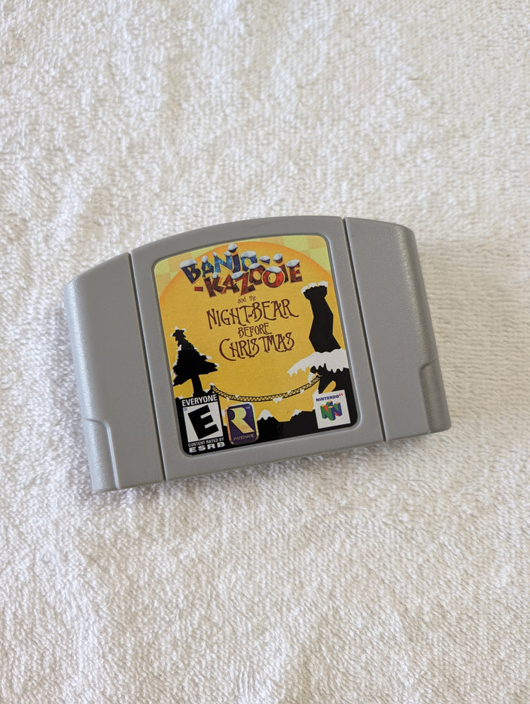 Banjo-Kazooie Nightbear Before Christmas N64 cartridge ROM hack